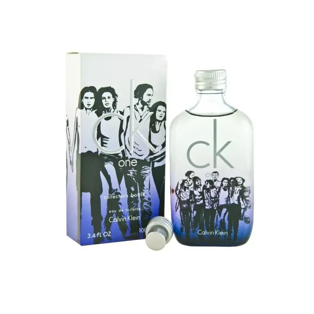 Calvin Klein cK One Collector`s Bottle Edt 3.4 oz Box 1 Free Perfume
