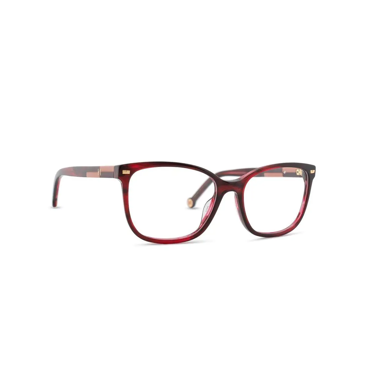 Carolina Herrera Women`s 54mm Burgundy Horn Opticals HER0159-G-K4G-54 - Frame: Red, Lens: No Color, Other Frame: Burgundy Horn