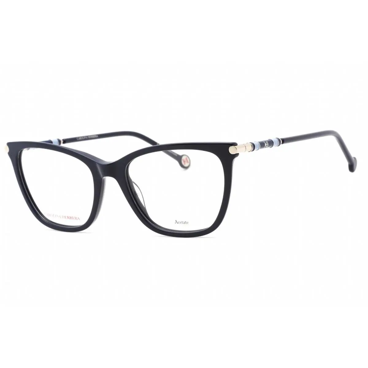 Carolina Herrera Women`s 53mm Blue Opticals CH0028-PJP-53 - Frame: Blue, Lens: No Color, Other Frame: Blue
