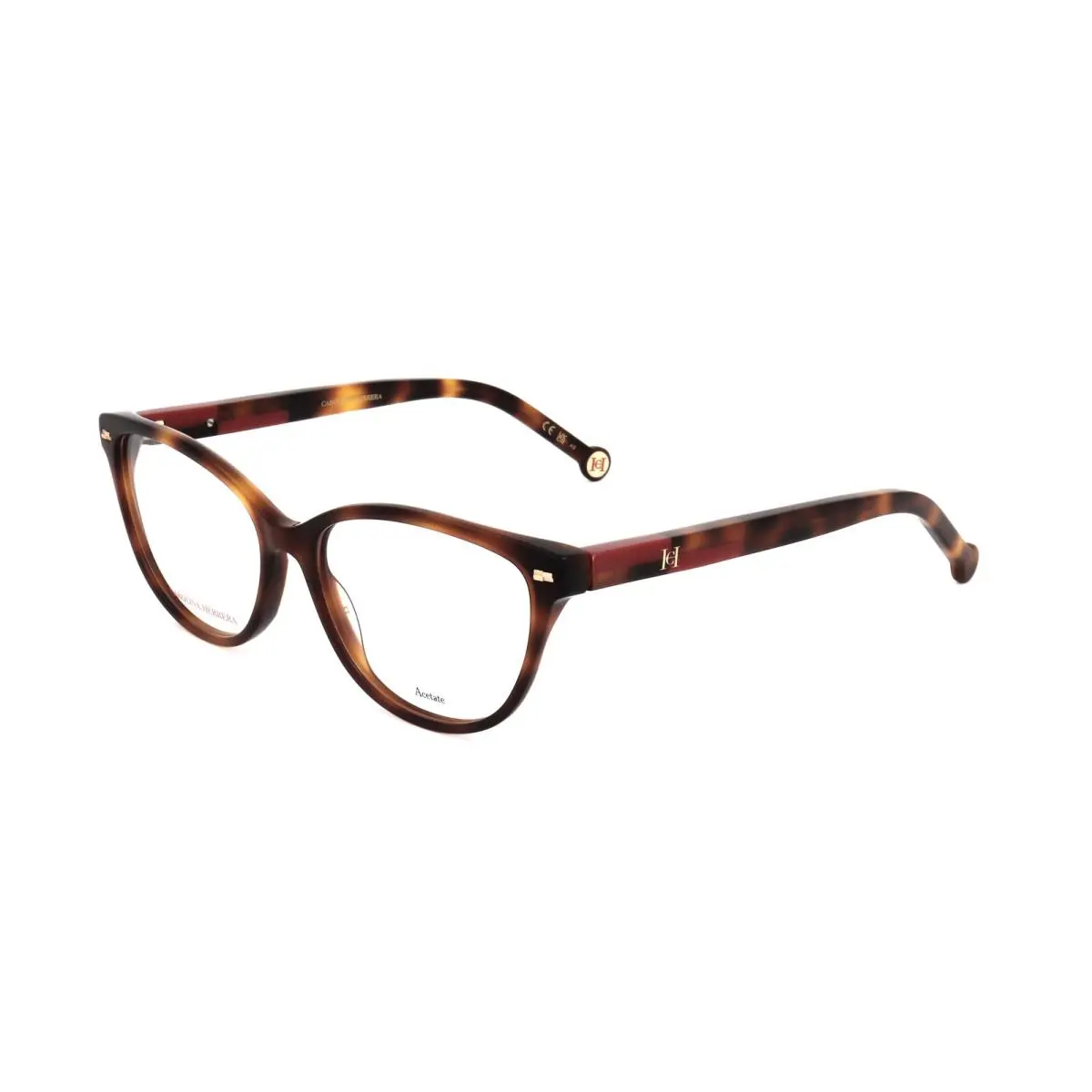 Carolina Herrera Women`s 54 mm Havana Red Eyeglasses HER0190-O63-54 - Frame: Red, Lens: No Color, Other Frame: Havana Red