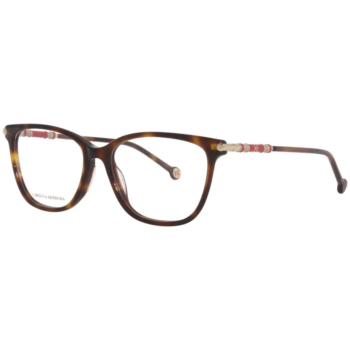 Carolina Herrera Women`s 55mm Havana Opticals CH0027-05L-55 - Frame: Brown, Lens: No Color, Other Frame: Havana
