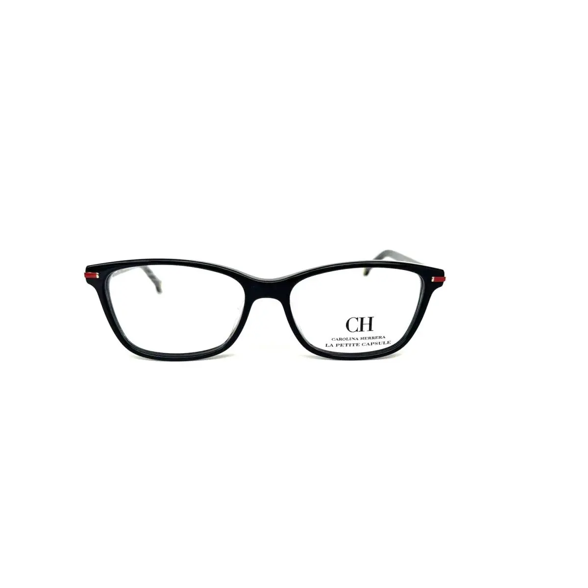 Frames Black Acetate Eyeglasses VHE848k 700 51-15-135 by Carolina Herrera