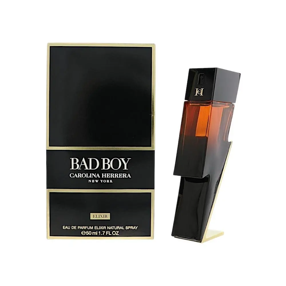 Bad Boy Elixir by Carolina Herrera Box For Men 1.7 Oz Eau De Parfum Spray