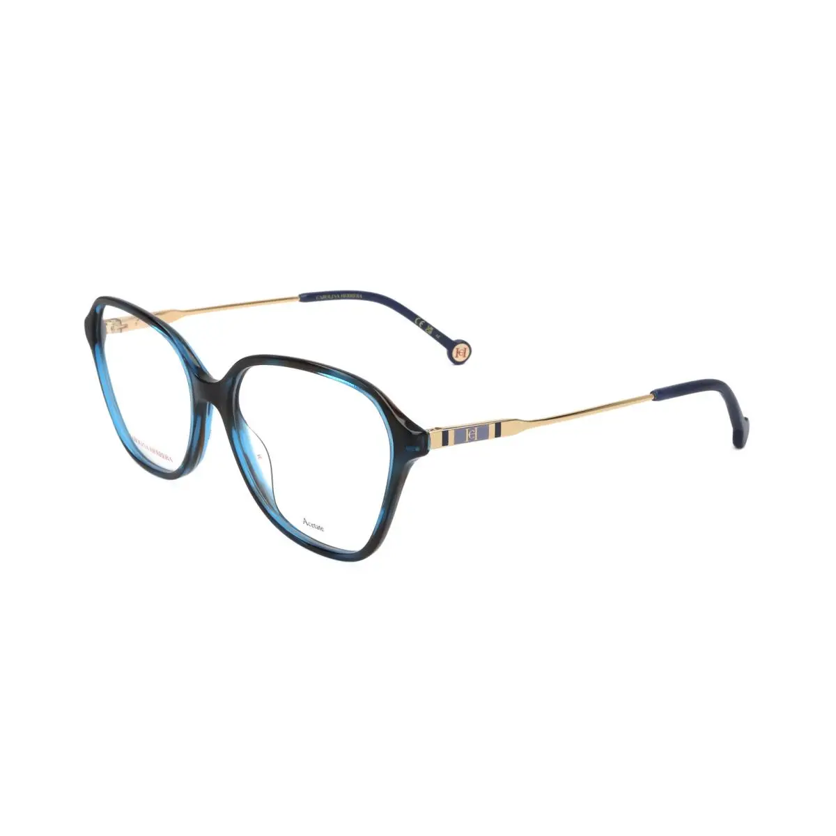 Carolina Herrera Women`s 55 mm Blue Havana Eyeglasses HER0117-JBW-55 - Frame: Blue, Lens: No Color, Other Frame: Blue Havana