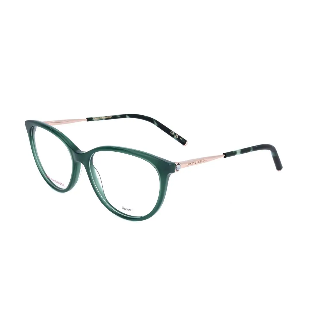 Carolina Herrera Women`s 55mm Green Eyeglasses HER0196-1ED-55 - Frame: Green, Lens: No Color, Other Frame: Green