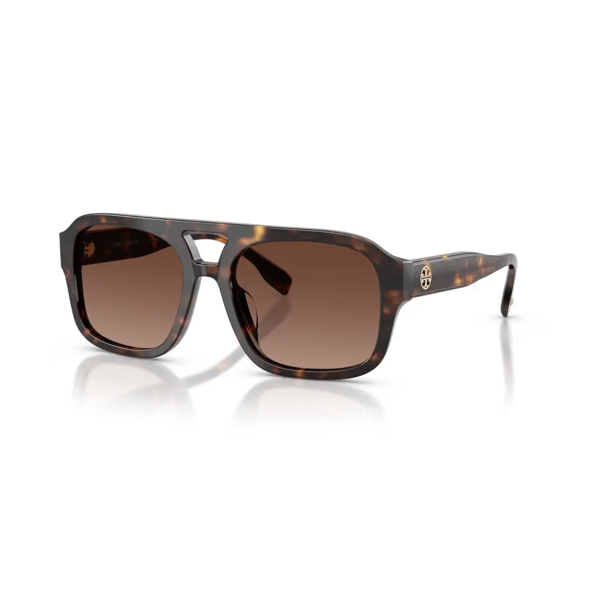 Tory Burch TY7224U 1964T5 Dark Tortoise -brown 55mm Sunglasses / /