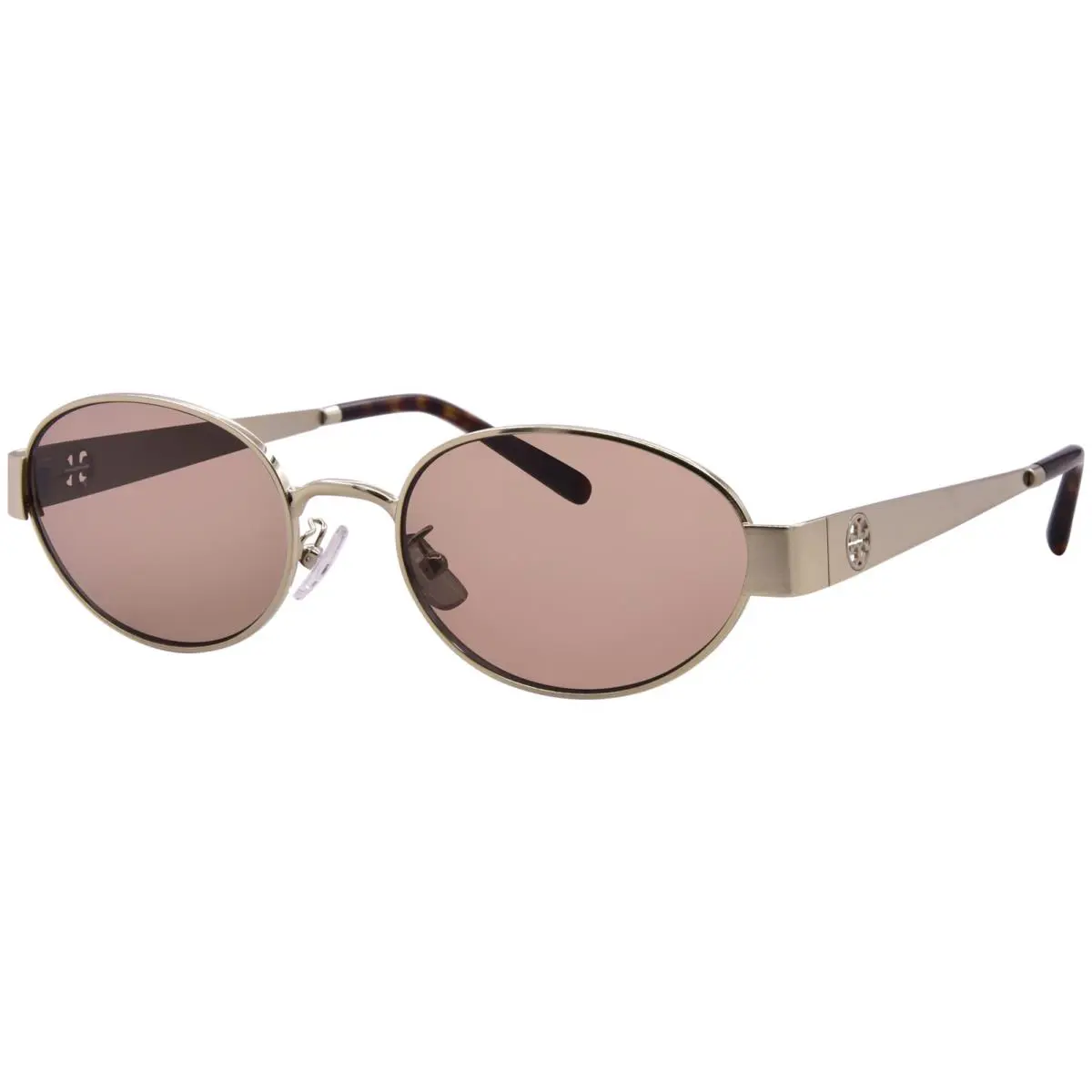Tory Burch TY6116 336273 Sunglasses Women`s Shiny Light Gold/dark Brown 54mm