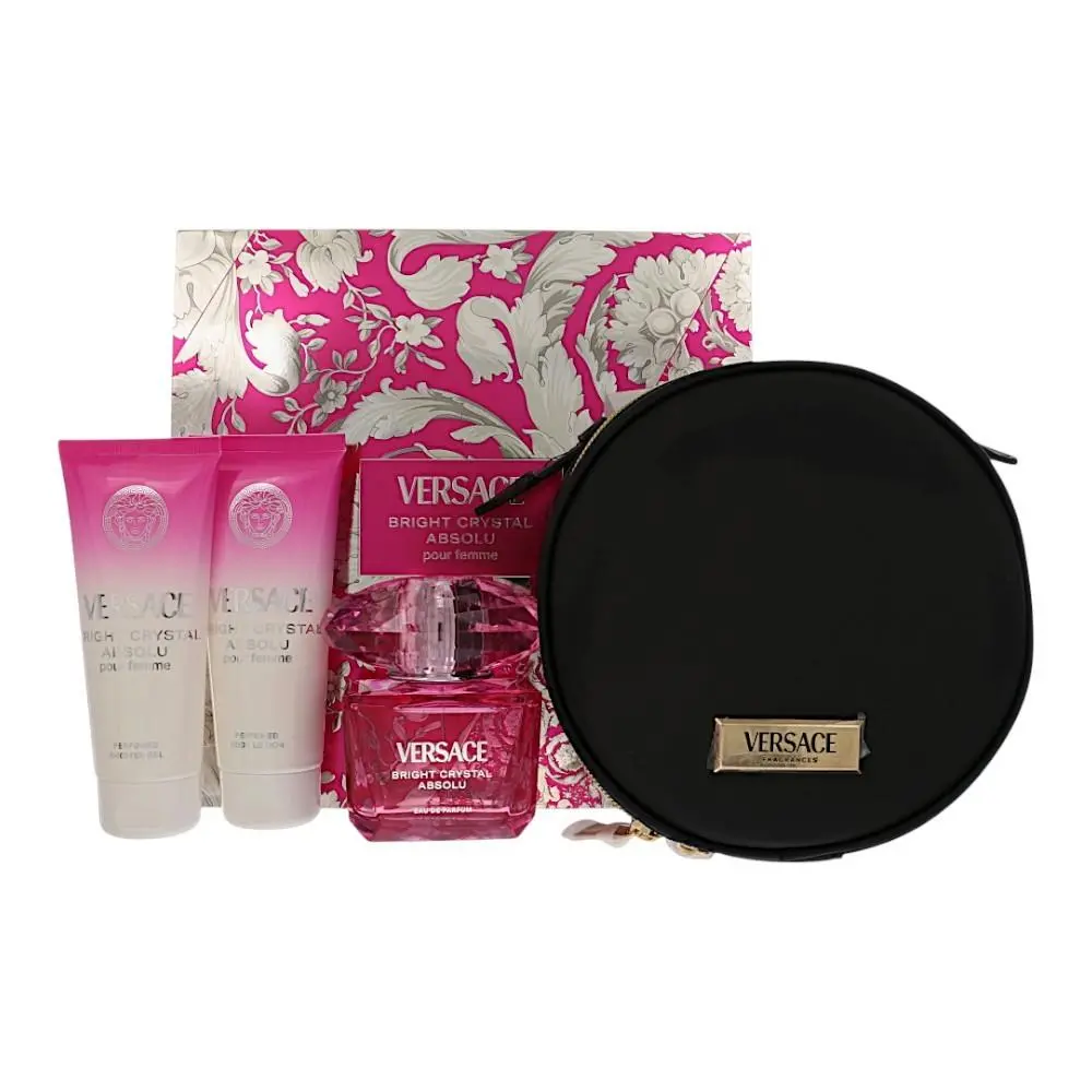 Versace Bright Crystal Absolu by Versace Gift Set For Women 3 Oz Eau De Parfum