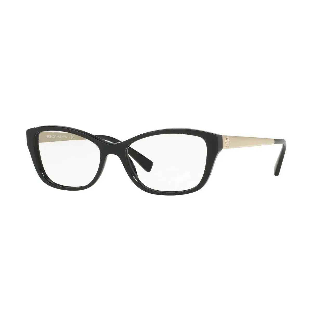 Versace Cat Eye Woman Eyeglasses 0VE3236 GB1 54mm Black
