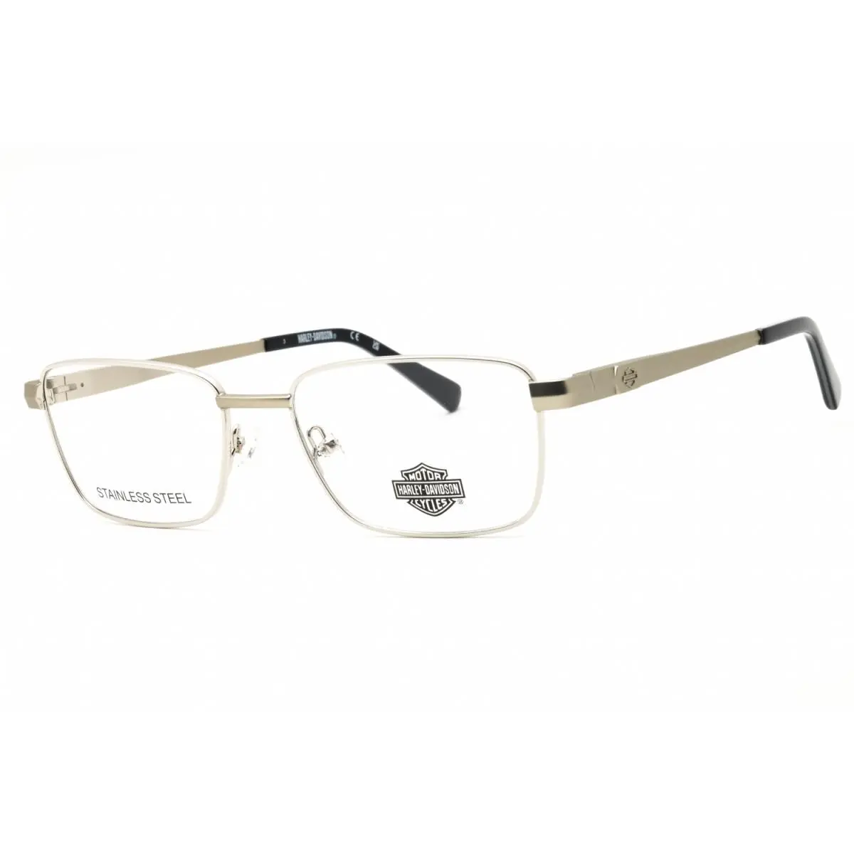 HD50112 010 Shiny Light Nickeltin 53mm Eyeglasses by Harley Davidson