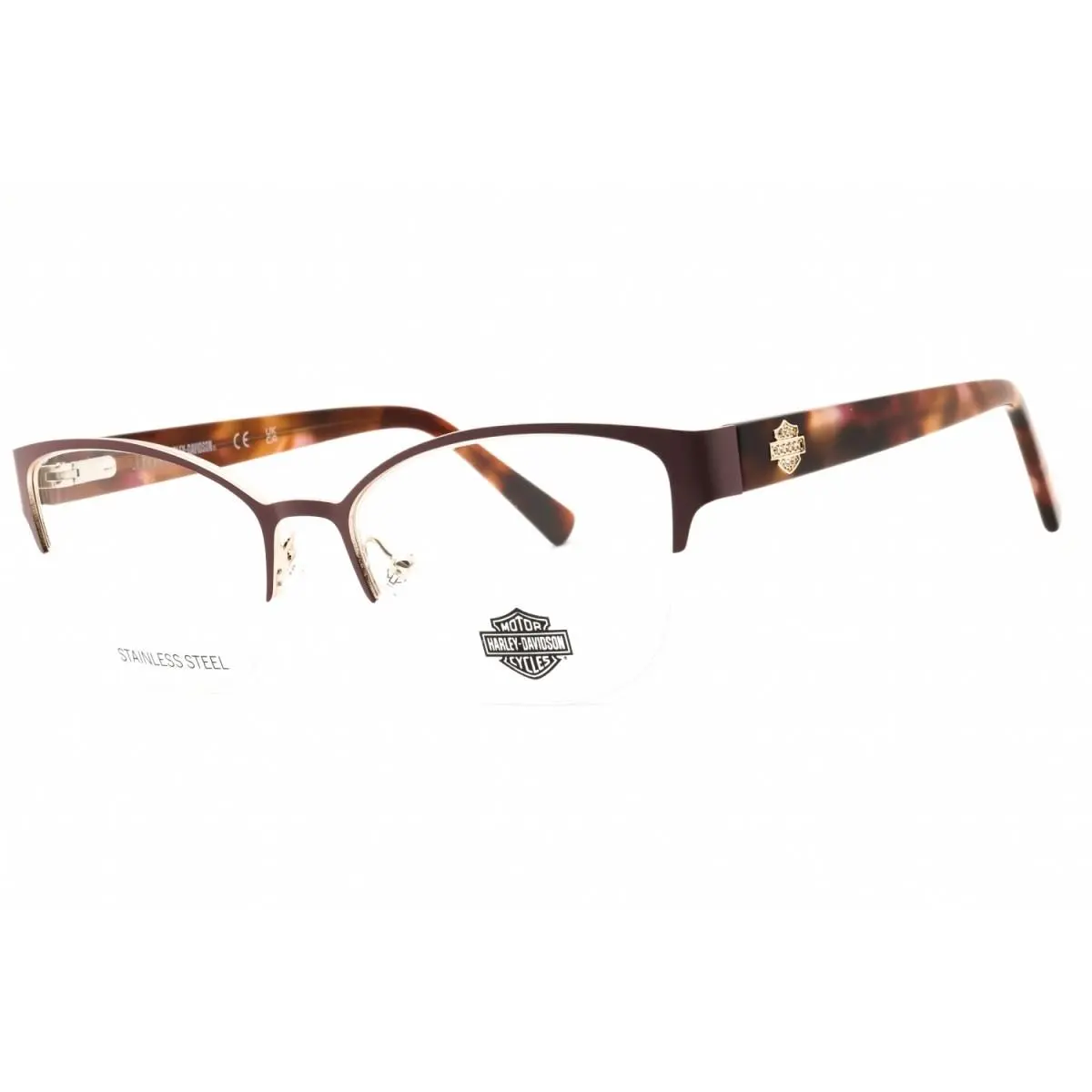 HD50109 070 Matte Bordeaux 55mm Eyeglasses by Harley Davidson