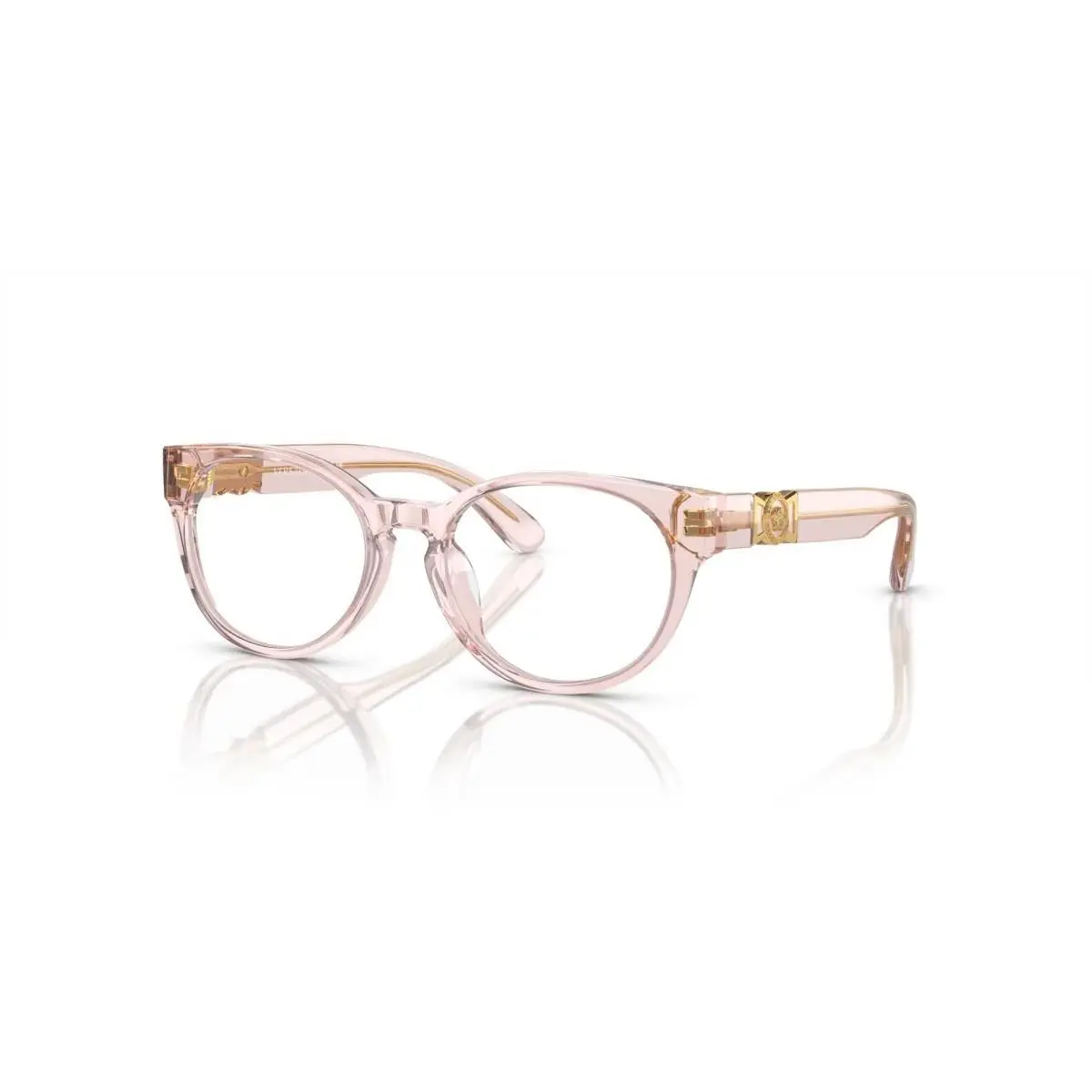 Oval Woman Eyeglasses 0VK3323U 5441 47mm Transparent Pink by Versace