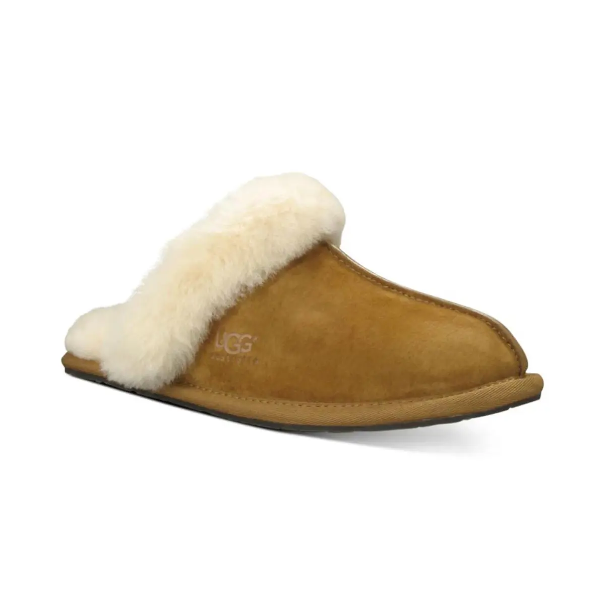 Women`s Ugg Scuffette II Slip On Slippers Chestnut - Chestnut