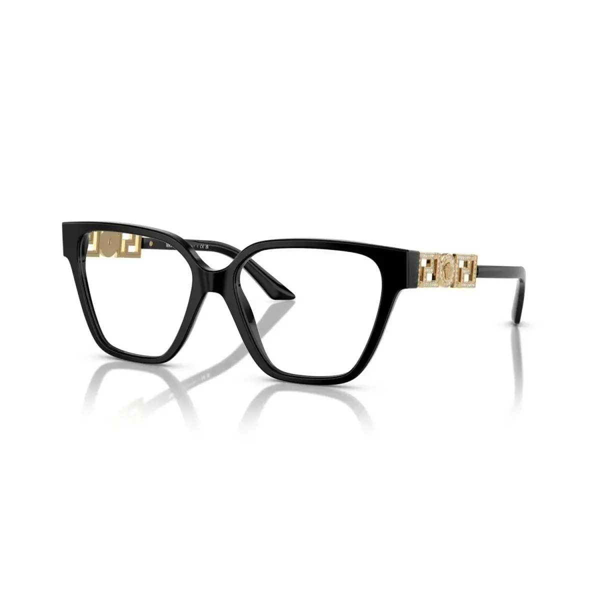 Versace Irregular Woman Eyeglasses 0VE3358B GB1 52mm Black