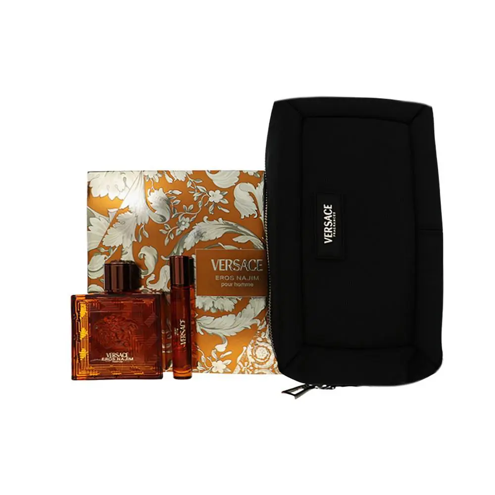Versace Eros Najim by Versace Gift Set For Men 2 Piece Set For Men: 3.4 Oz