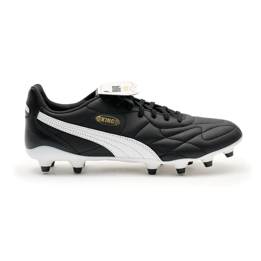 Puma King Top Firm Groundartificial Ground Soccer Cleats Mens Black Sneakers Ath - Black