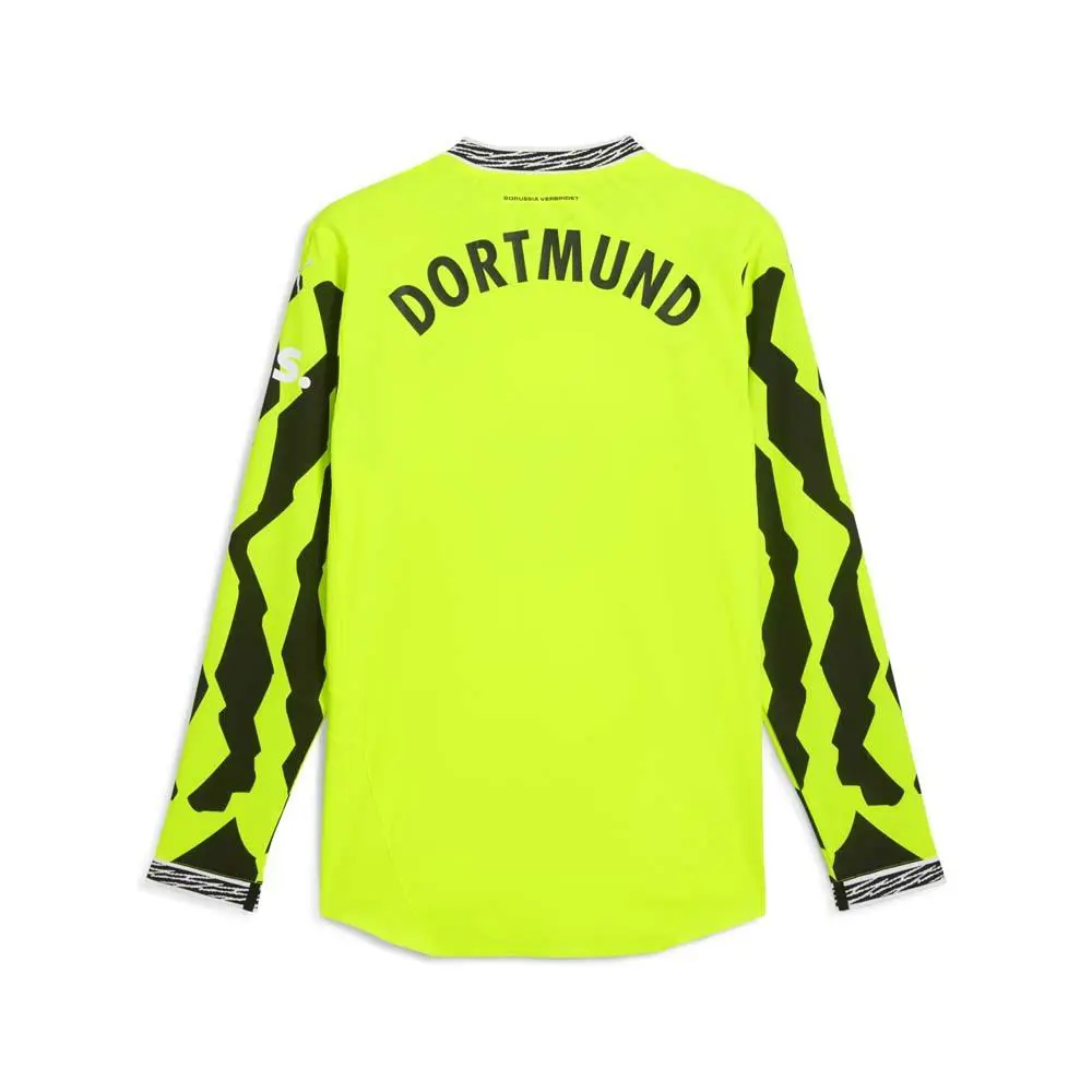 Puma clothing - PUMA Bvb Anniversary Authentic V Neck Long Sleeve Replica Jersey - 77614104 - Yellow 0