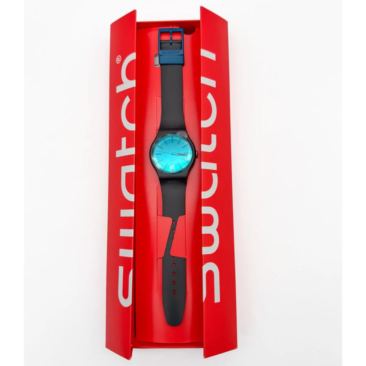 Swatch SO29C100 Unisex Waterproof Dark Duality Quartz Analog Watch Brown