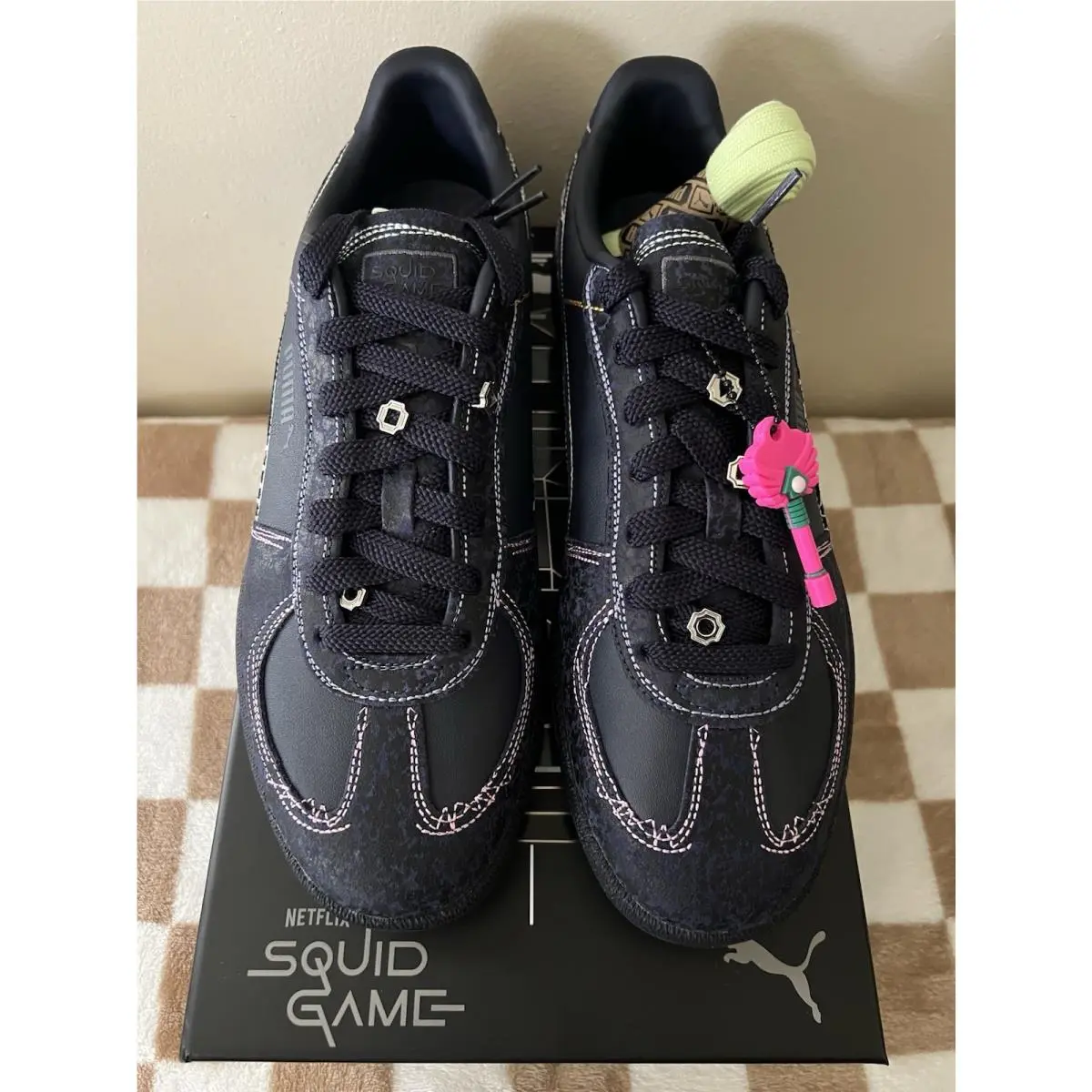 Puma shoes - PUMA Palermo - Palermo - 403859-01 - Puma Navy/Bright Melon 7