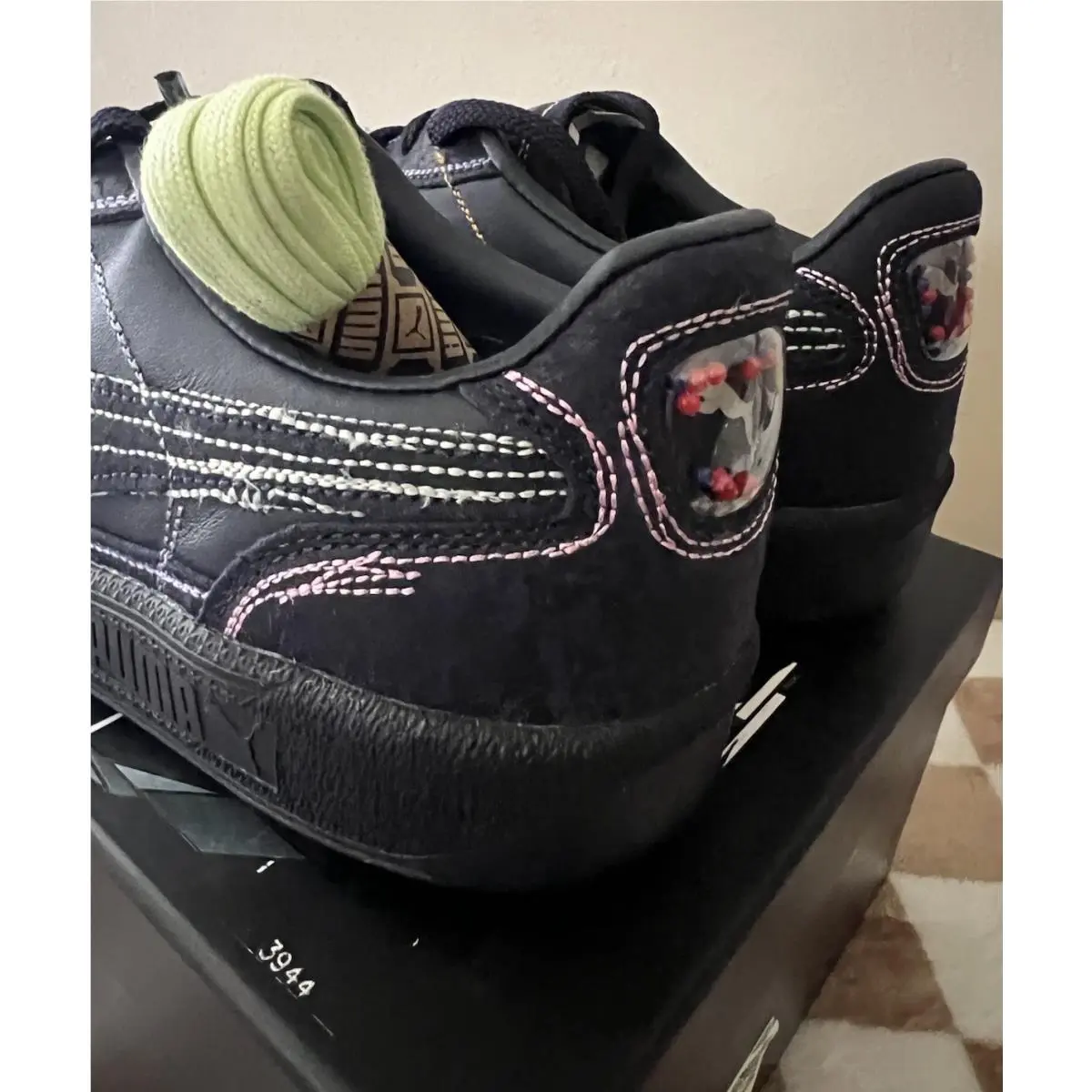 Puma shoes - PUMA Palermo - Palermo - 403859-01 - Puma Navy/Bright Melon 8