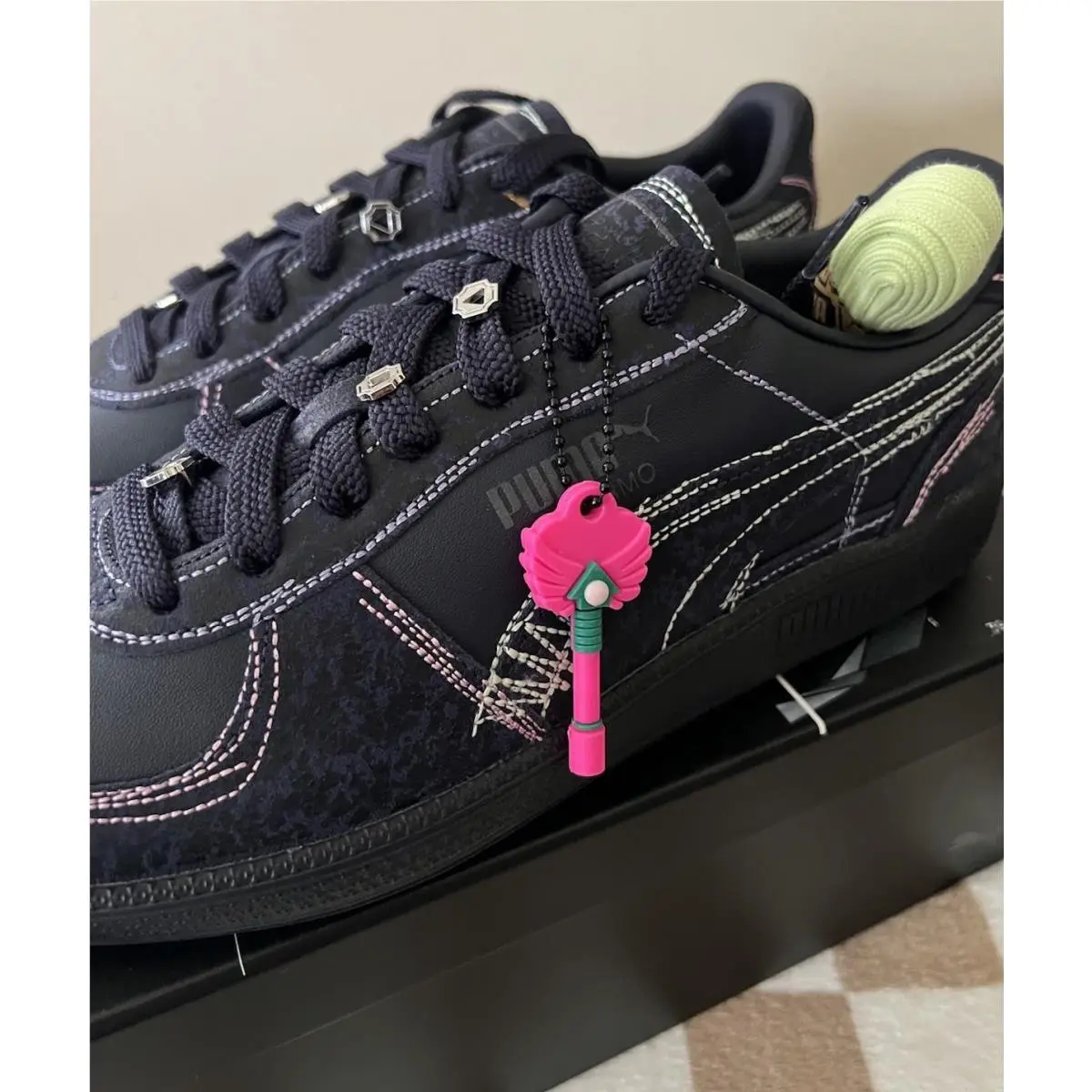 Puma shoes - PUMA Palermo - Palermo - 403859-01 - Puma Navy/Bright Melon 4