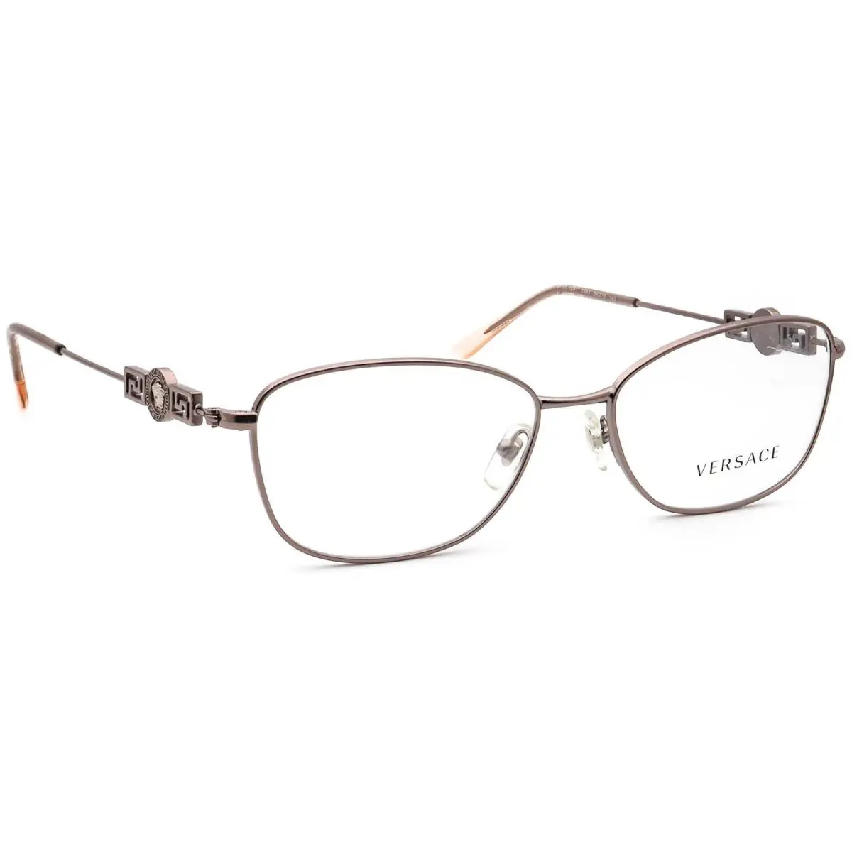 Versace Eyeglasses Mod. 1231 1333 Bronze/pink Semi Cat Eye Metal Italy 54-16 140
