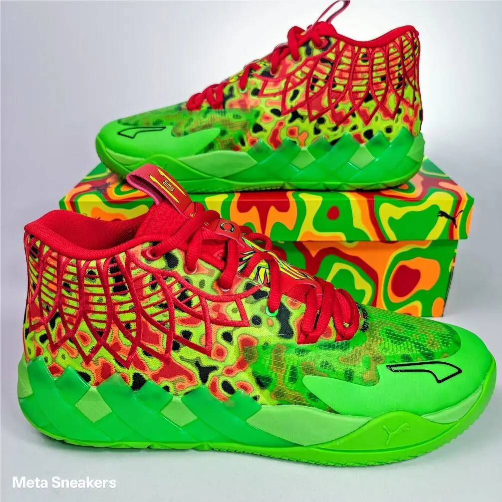 Puma shoes - PUMA MB.01 - 310508-01 - Fluro Green Pes-PUMA Red 5