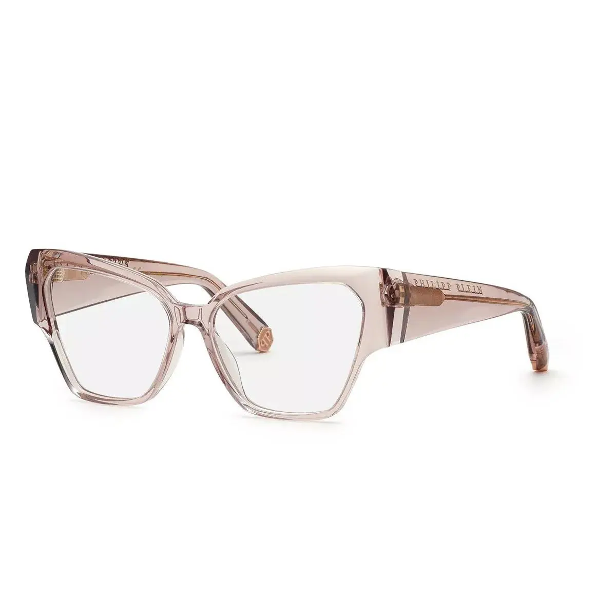 VPP100 07T1 Transparent Beige Eyeglasses by Philipp Plein