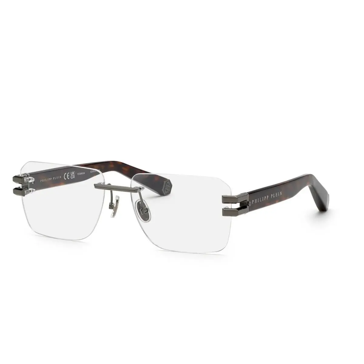 Philipp Plein VPP086M 0568 Shiny Gunmetal Eyeglasses 59-17-150