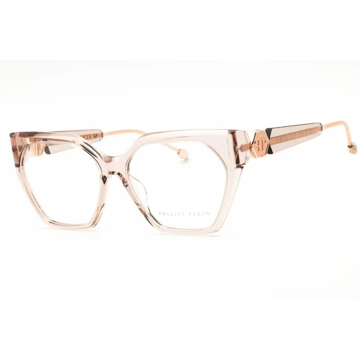 Philipp Plein VPP068S 07T1 Transparent Beige 57mm Eyeglasses - Frame: Transparent Beige, Lens: Clear Demo Lenses, code: 07T1