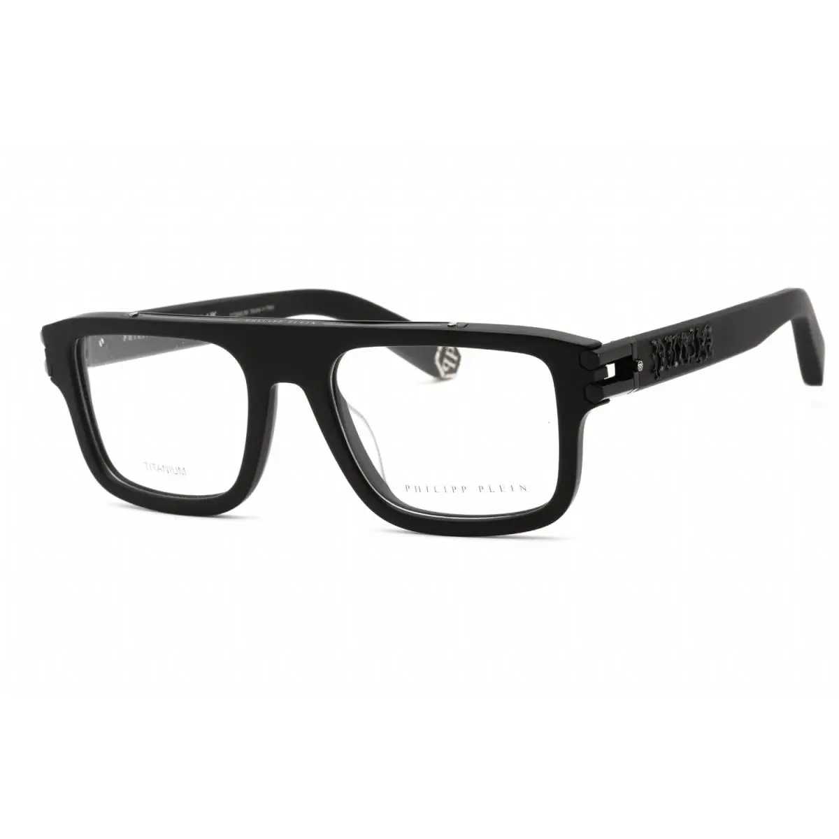 VPP021V-703-53 Eyeglasses Frame Size 53mm 20mm 145mm Black Men 19 by Philipp Plein
