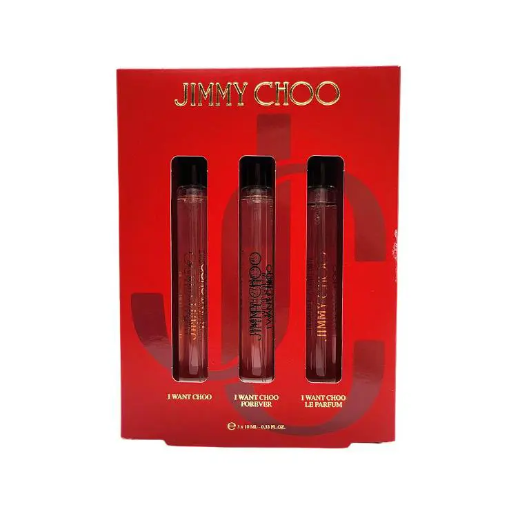 Jimmy Choo Set: 3 x 0.33 oz Edp: I Want Choo + I Want Choo Forever + Le Parfum