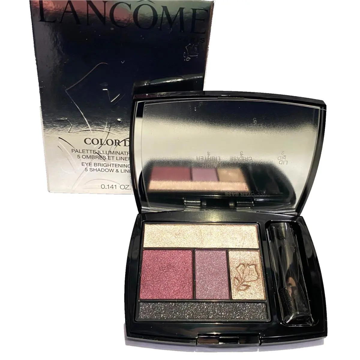 Lancome Color Design 5 Eye Shadow Liner Palette 301 Mauve Cherie