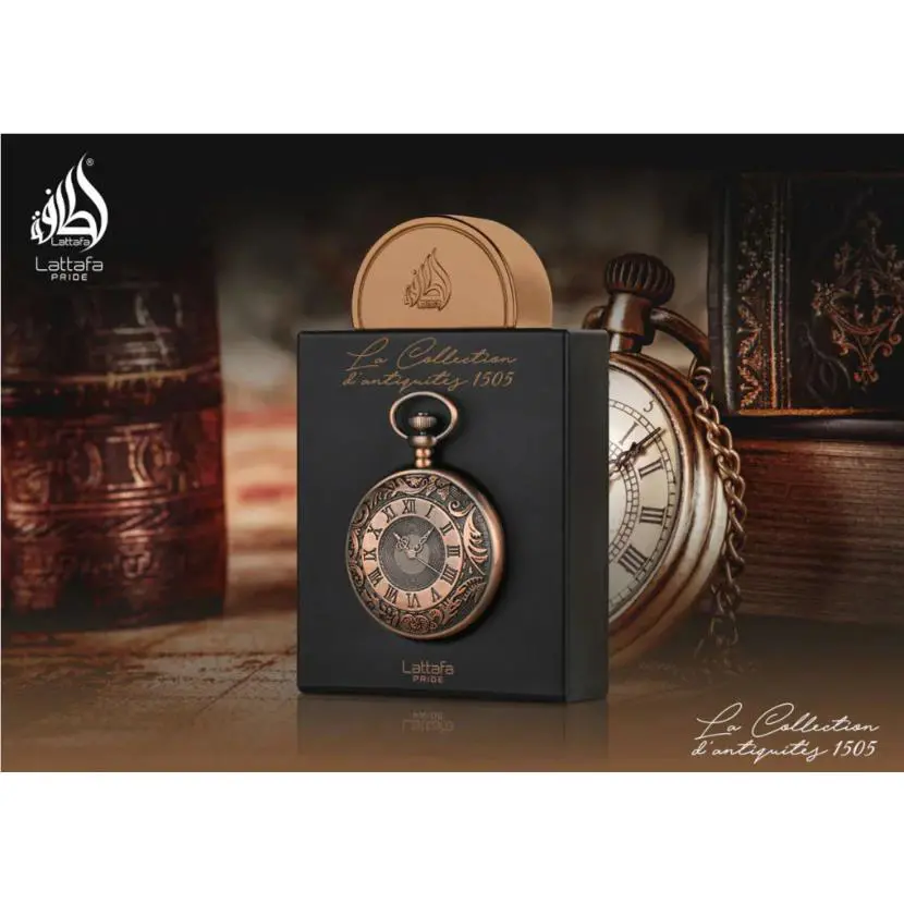 Lattafa LA Collection D` Antiquity 1505 Watch 3.4OZ Edp Spray For Unisex