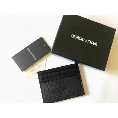 Giorgio Armani Saffiano Leather Card