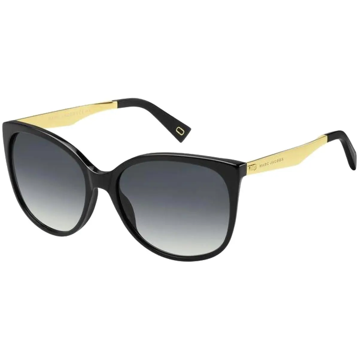 Marc Jacobs Women`s Black Cat-eye Sunglasses w/ Gradient Lens MARC203S 0807 9O