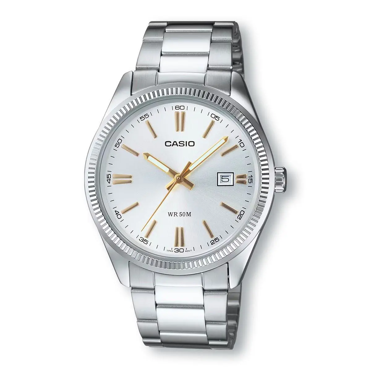 Casio Enticer MTP1302D-7A2 Classic Analog Silver Stainless Steel Watch
