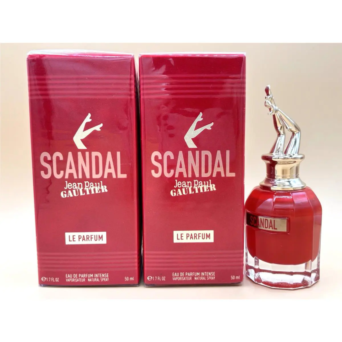Set of 2 Scandal Le Parfum Jean Paul Gaultier 1.7oz Edp Intense Spray Box