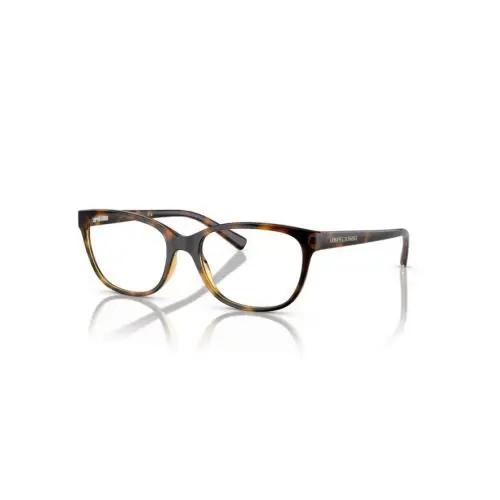 Armani Exchange Eyeglasses AX3037 Shiny Havana 53-17-140 Demo Lens