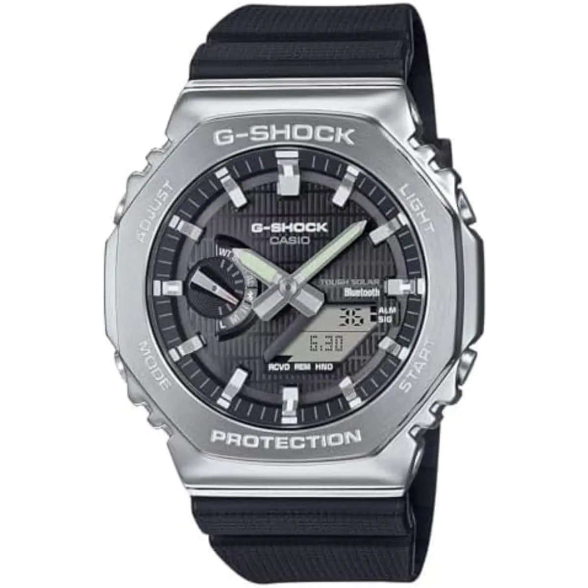 Casio G-shock G-steel Solar Connected Black Dial Black Resin GBM2100-1A