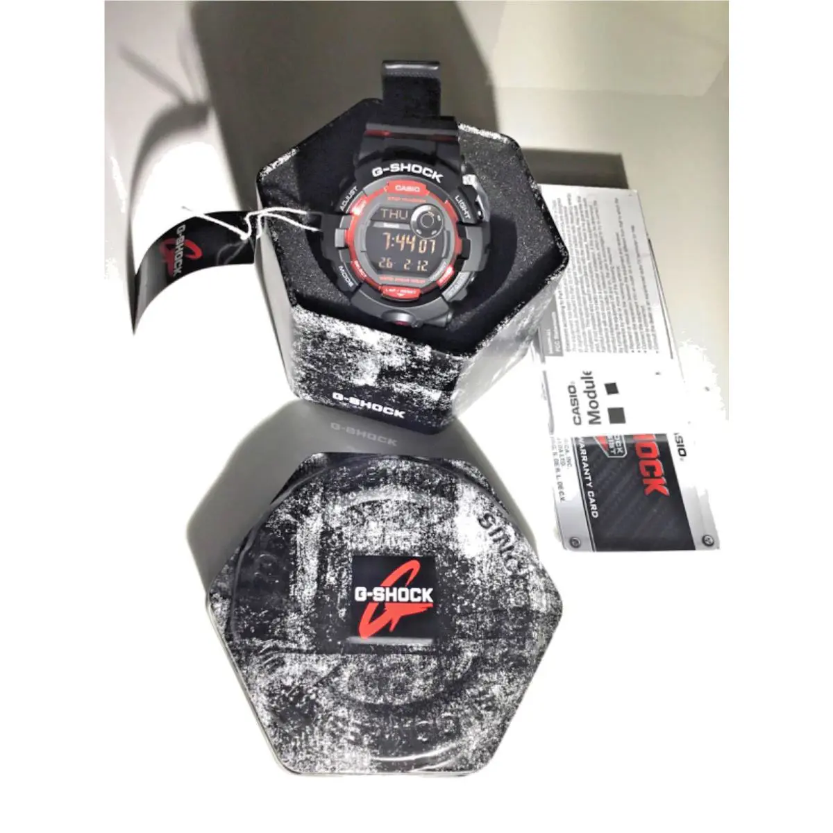 G-shock GBD800-1 Digital Back / Red Resin Mens Watch Bluetooth Sports by Casio