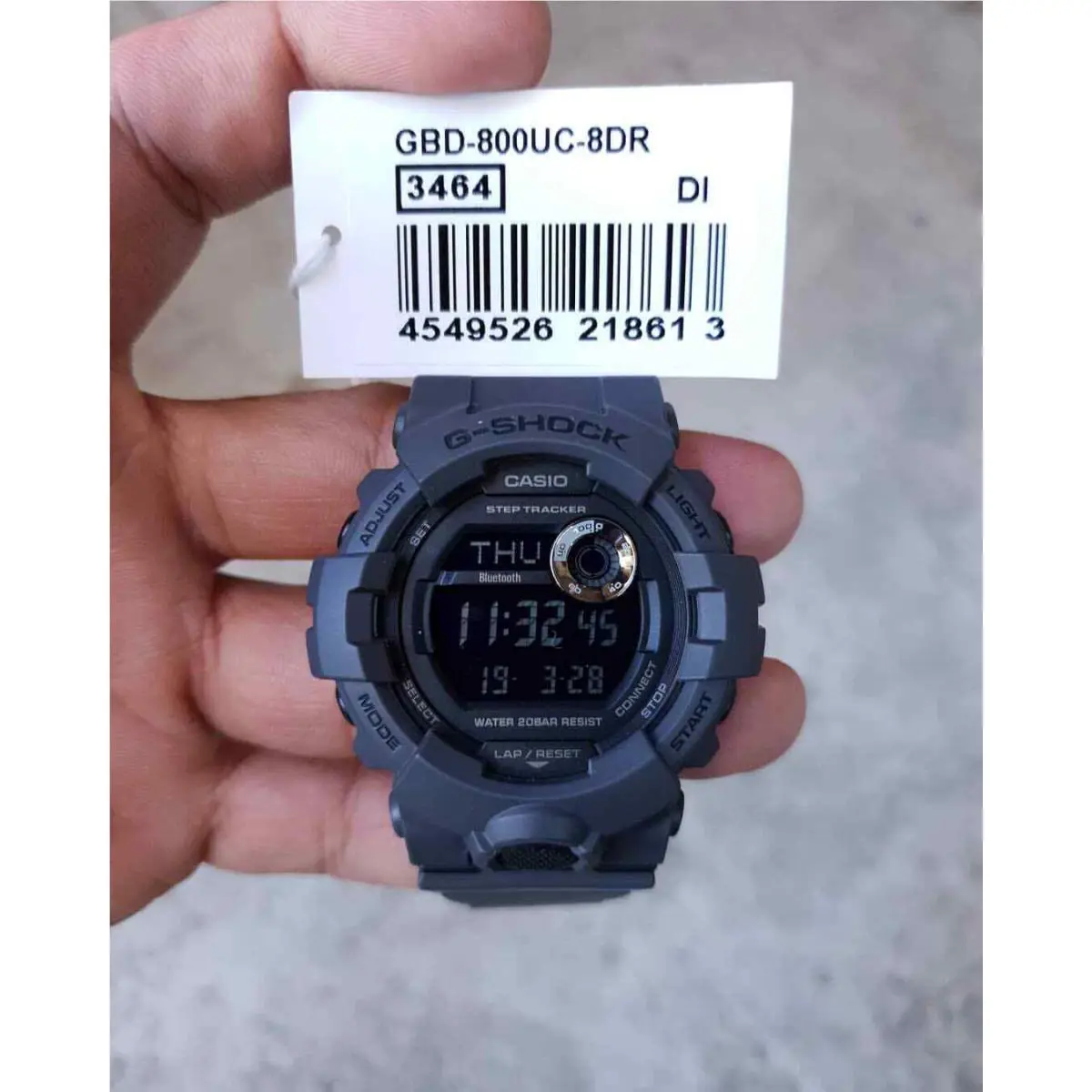 G-shock GBD800UC-8 G-squad Bluetooth Grey Resin Watch by Casio