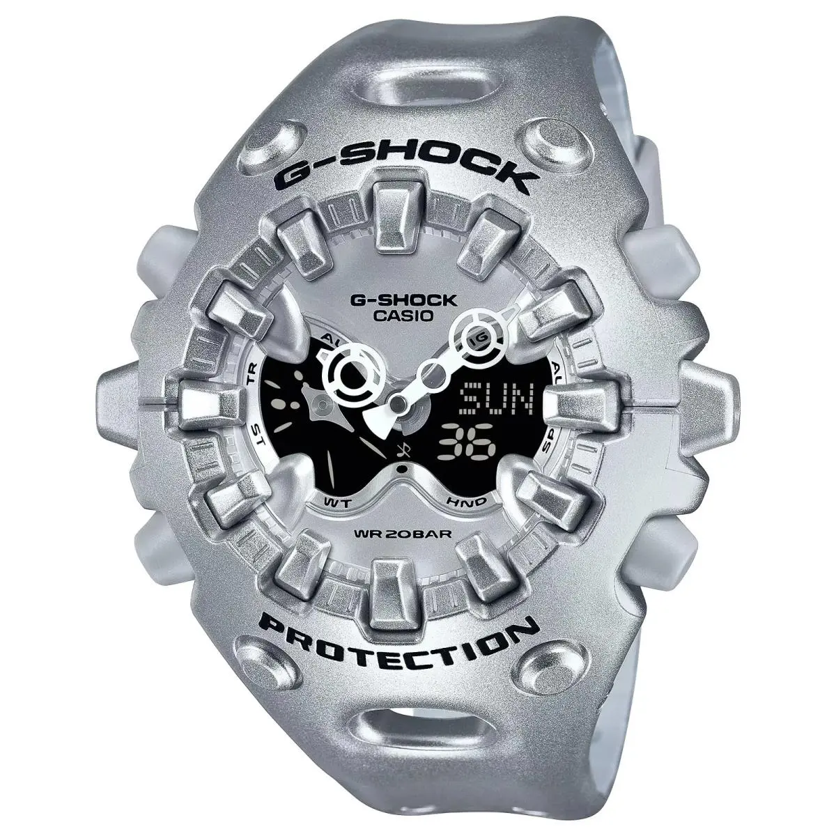 G-shock Metallic Silver Resin GAV01A-8A Analog-digital Series by Casio