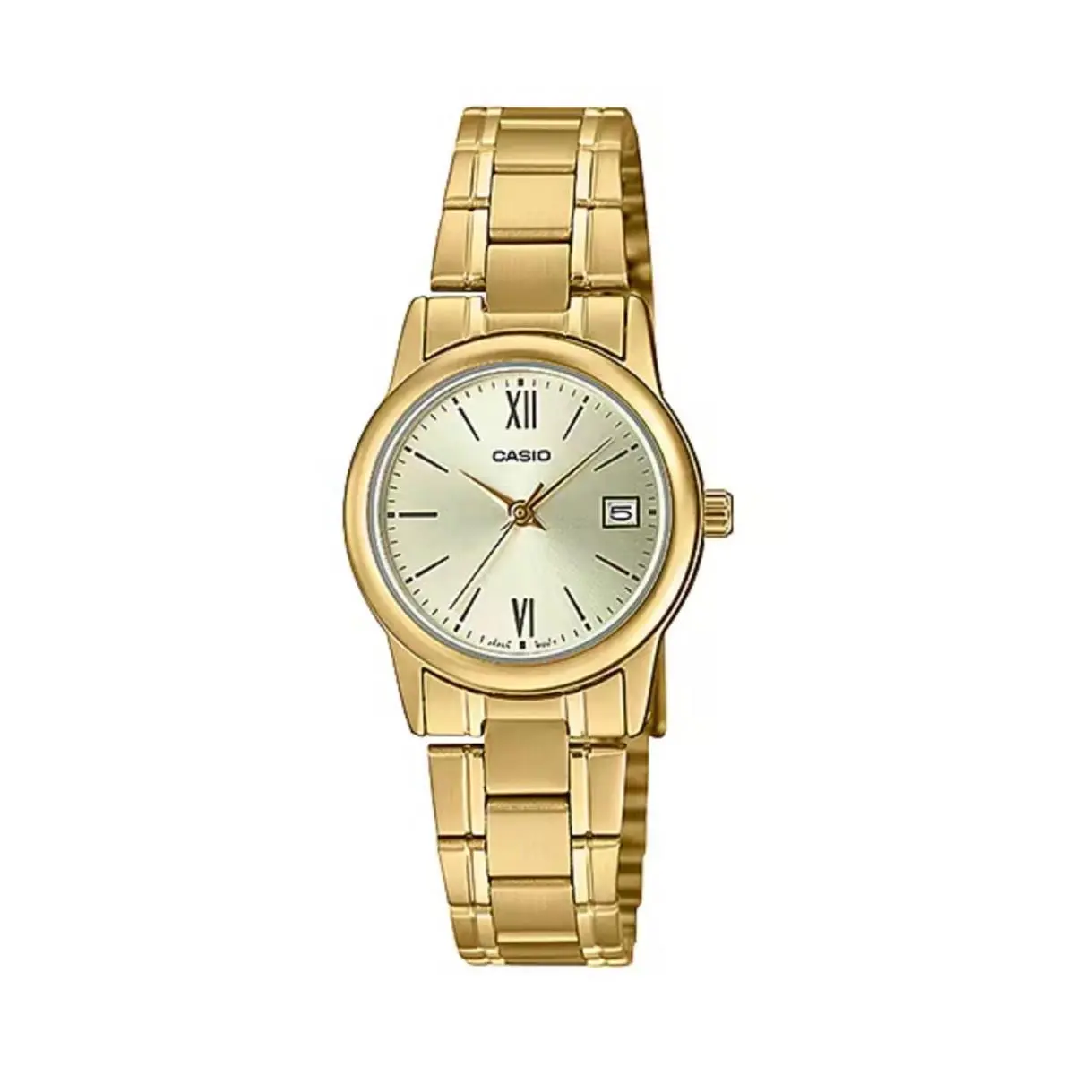 LTP-V002G-9B3 Women`s Gold Tone Analog Watch Champagne Dial by Casio