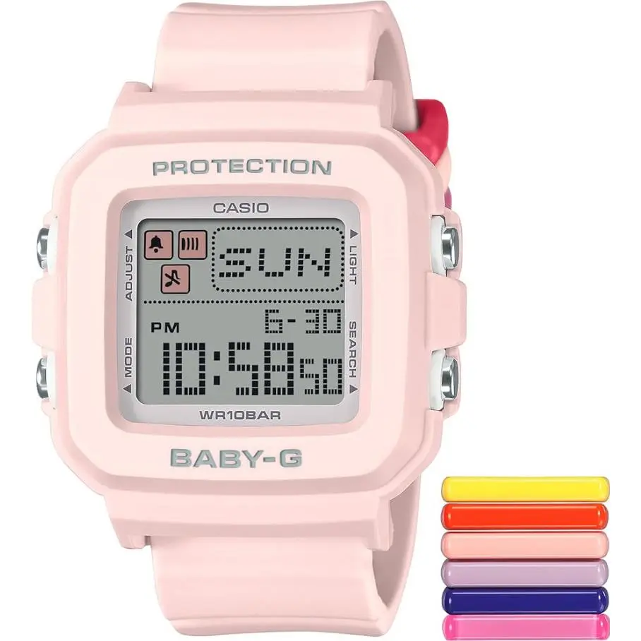 G-shock Baby-g Digital Watch Light Pink Resin BGD-10L-4 Series by Casio