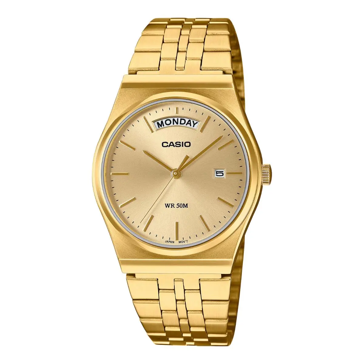 Casio MTP-B146G-9A Men`s Watch Monochrome Gold-tone Quartz Analog