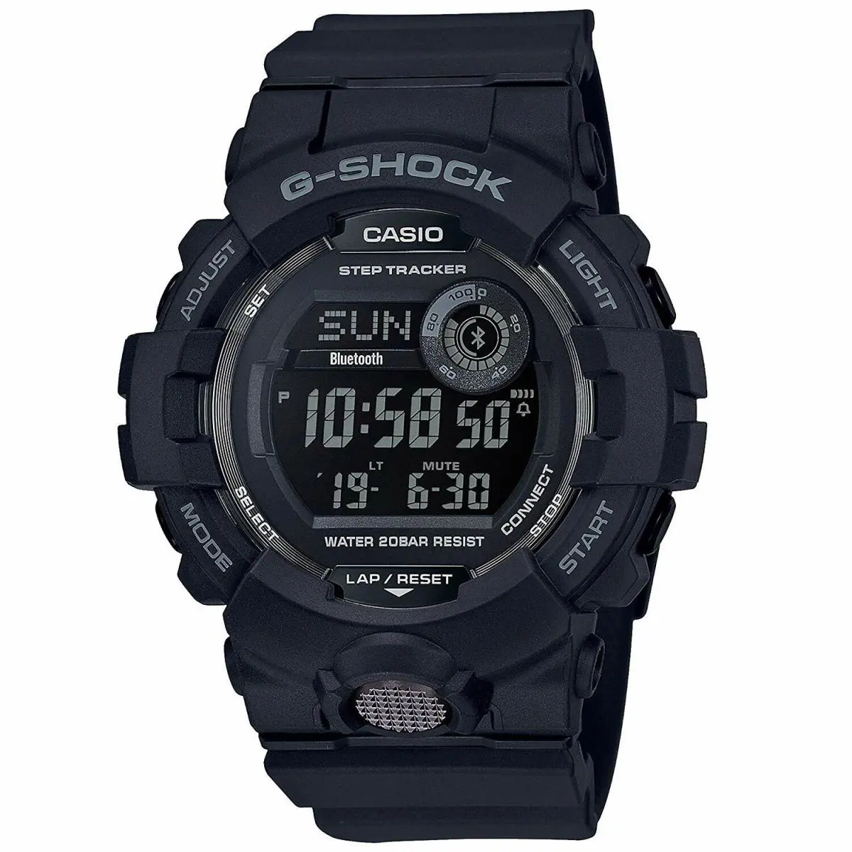 G-shock GBD800-1B Super Illuminator Digital Black Watch by Casio