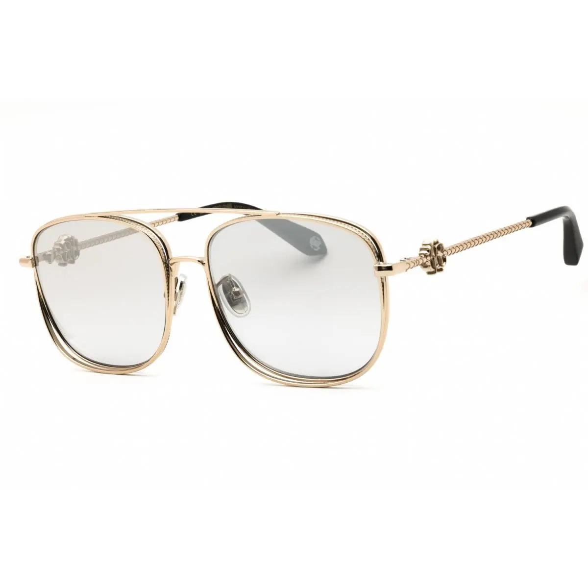 SRC059M 8FFX Sunglasses Gray Gold Frame Silver Mirror Lens 59mm by Roberto Cavalli