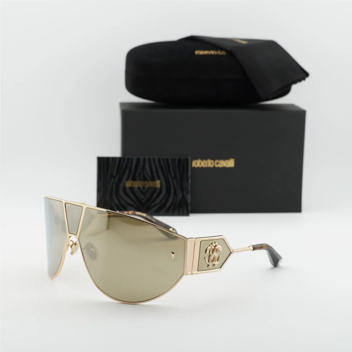 Roberto Cavalli SRC093 300G Shiny Rose Gold/golden 76-11-145 Sunglasses