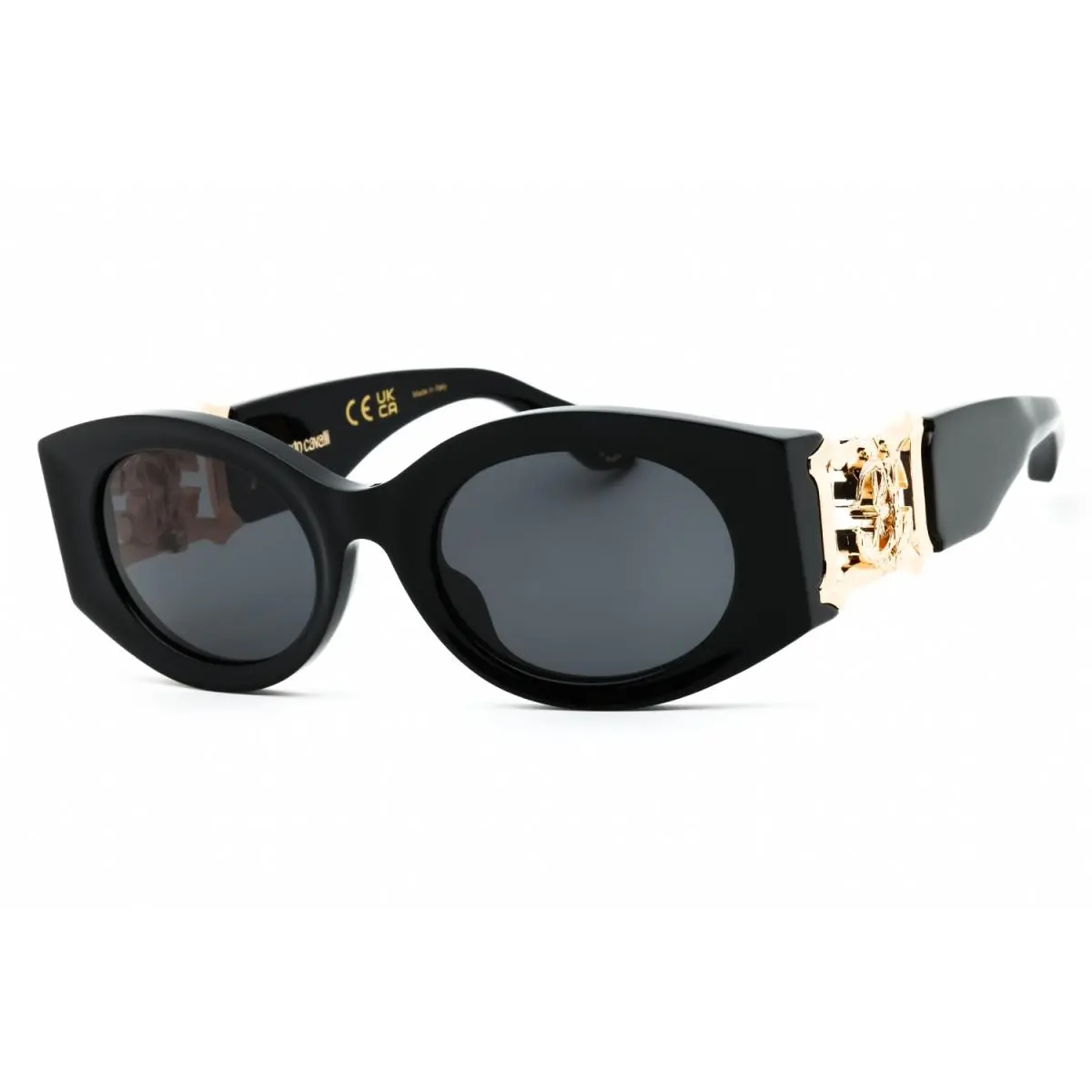 SRC064 0700 Sunglasses Black Frame Grey Lenses 53mm by Roberto Cavalli